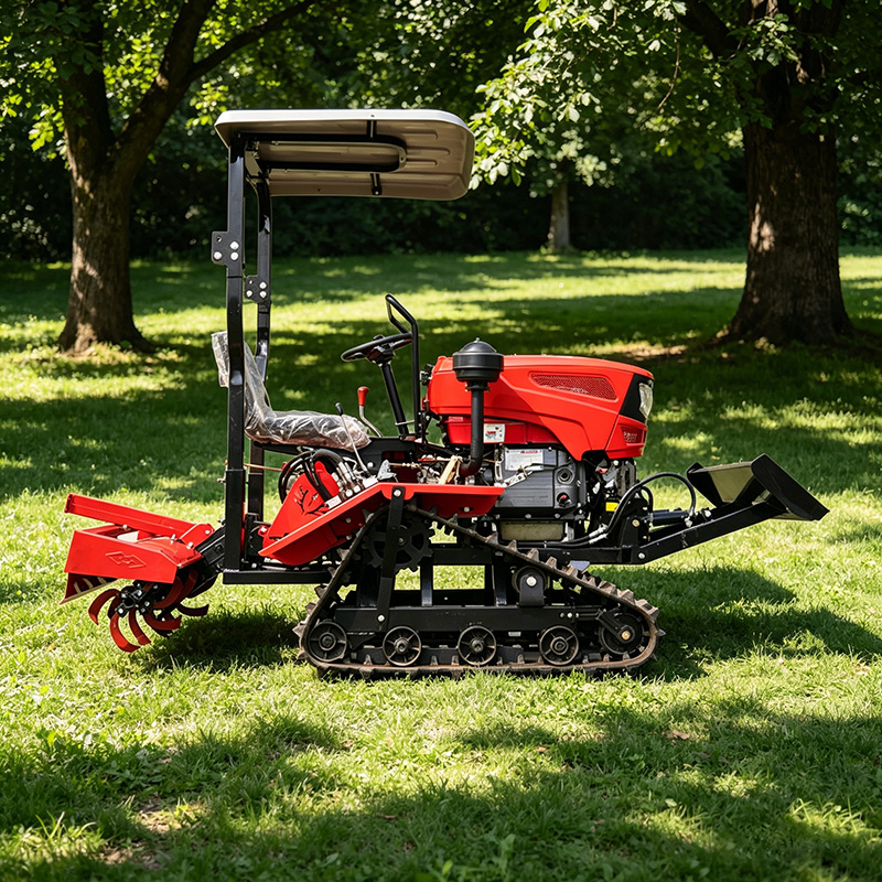 Agriculture Farming Practices - カスタマイズ可能な実用クローラーロータリー耕運機、小型マイクロ耕運機、乗用農業用耕耘機