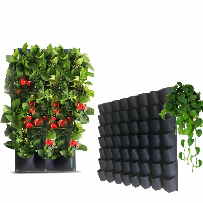 Agriculture Vertical Farming - マルチフェルト植栽袋,野菜,果物,植物の栽培のための花の植物の吊り下げ,垂直の家の庭,黒いハーブポット