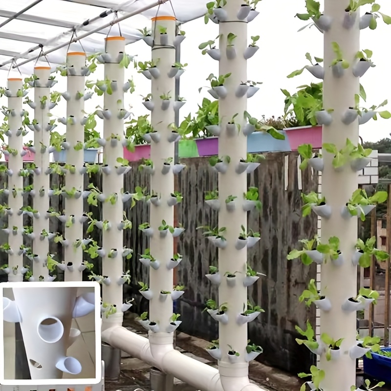 10 セット DIY 水耕ポット水耕栽培垂直タワー野菜イチゴ - Agriculture Vertical Farming のレビューと価格