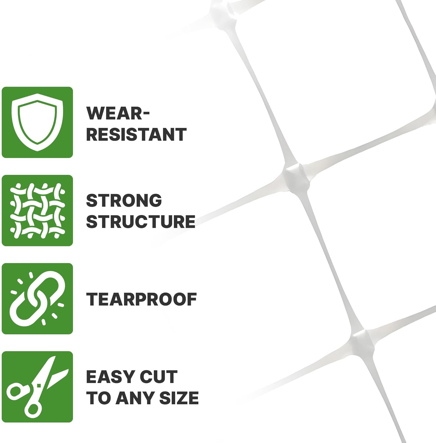 プラスチック製トレリスネット 4x100フィート 6.5x1 - Agriculture Vertical Farming のレビューと価格
